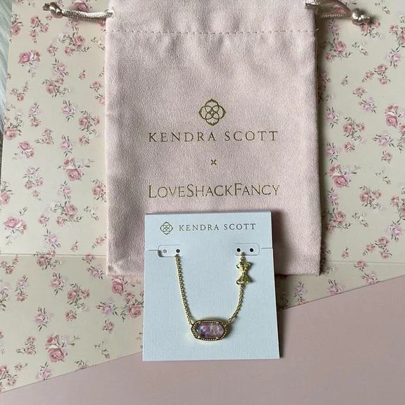 🎀KENDRA SCOTT x LOVESHACKFANCY Sunny Meadow Elisa Double Sided Necklace - Picture 2 of 9